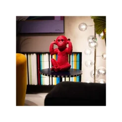 KARE Design Tirelire Singe Kikazaru Rouge ^ Déco
