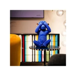 KARE Design Tirelire Singe Mizaru Bleue ^ Déco