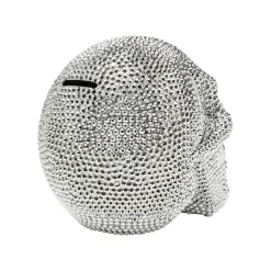 KARE Design Tirelire Skull Crystal Argentée ^ Déco