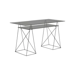 KARE Design Tréteaux De Bureau Polar Noirs Set De 2 ^ Bureau