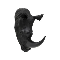 KARE Design Tête Rhino Antique Noire ^ Déco Murale