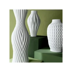 KARE Design Vase Akira 37cm Blanc ^ Vase