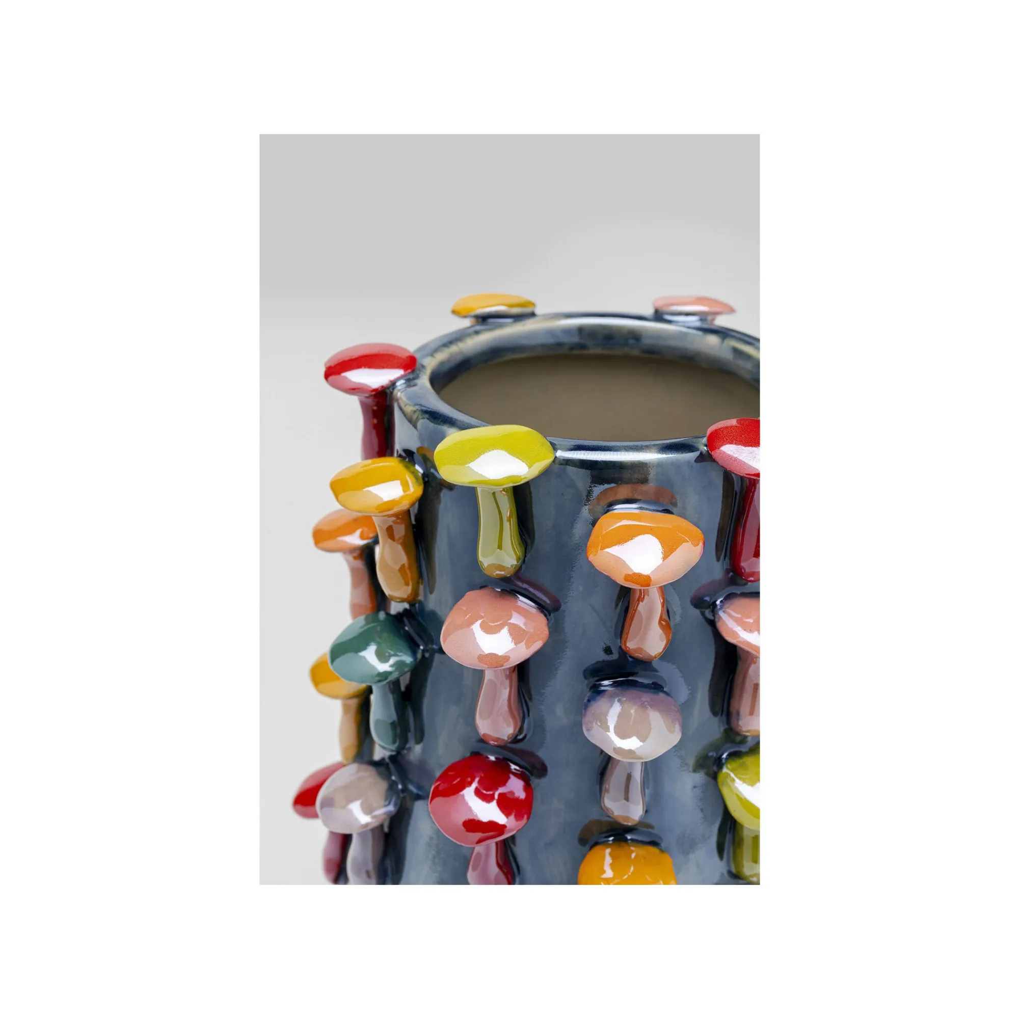 KARE Design Vase Bleu Champignons 26cm ^ Vase