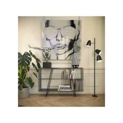 KARE Design Vase Brillar Cylinder Noir Et Blanc 44cm ^ Vase