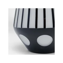 KARE Design Vase Brillar Cylinder Noir Et Blanc 44cm ^ Vase