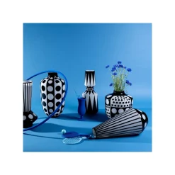 KARE Design Vase Brillar Noir Et Blanc 45cm ^ Vase
