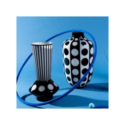 KARE Design Vase Brillar Noir Et Blanc 45cm ^ Vase