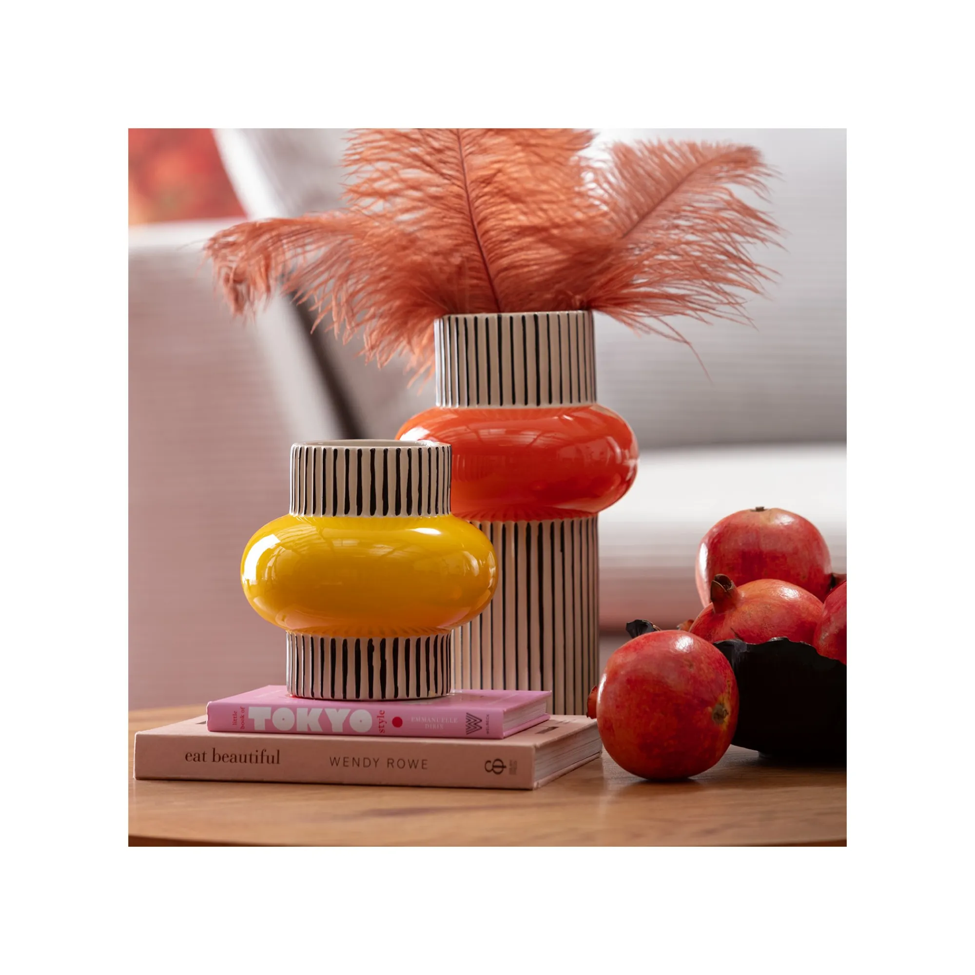 KARE Design Vase Calabria Orange 28cm ^ Vase