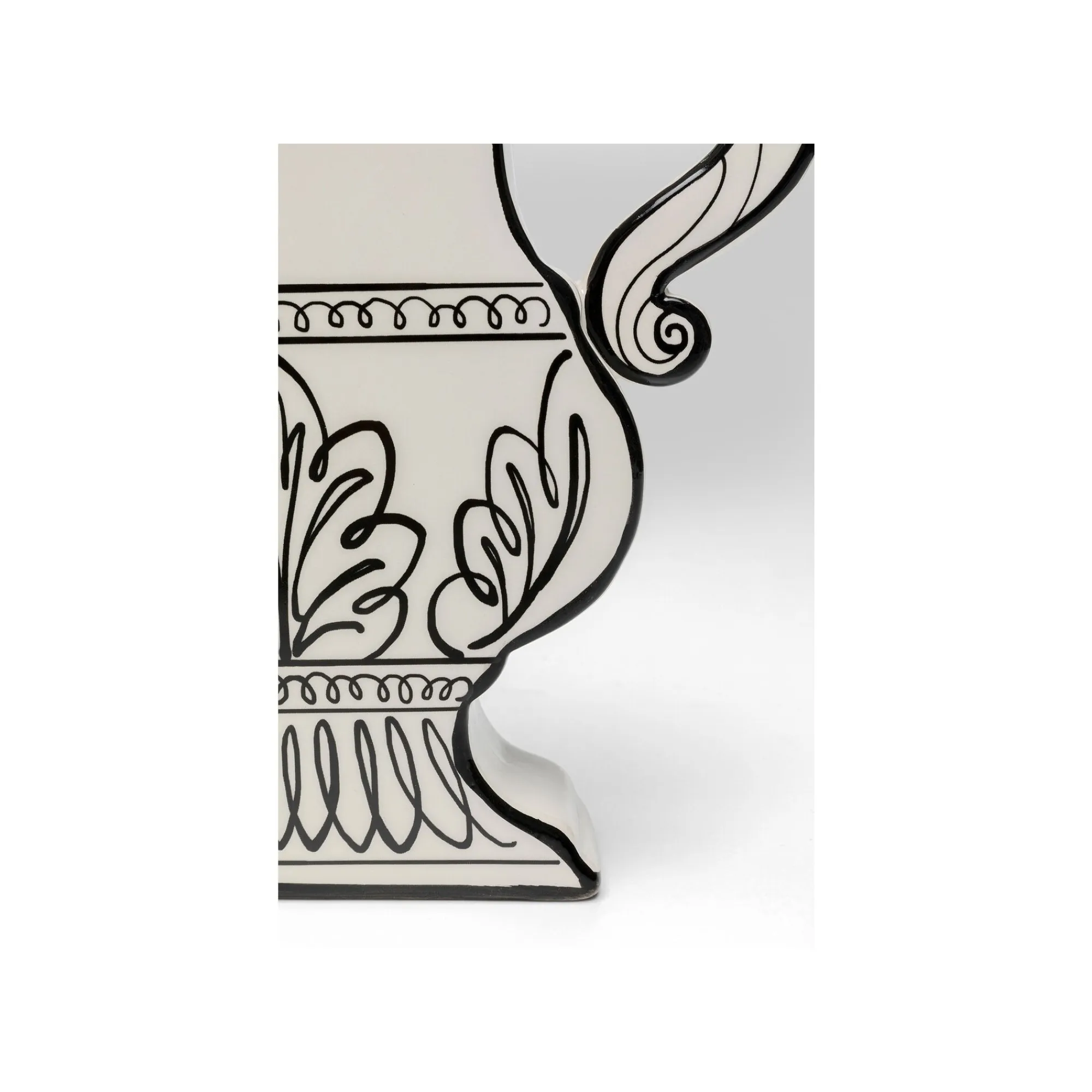 KARE Design Vase Favola Amphore Blanc Et Noir ^ Vase