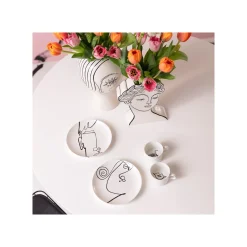 KARE Design Vase Favola Femme Buste Blanc Et Noir ^ Vase