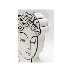 KARE Design Vase Favola Femme Buste Blanc Et Noir ^ Vase