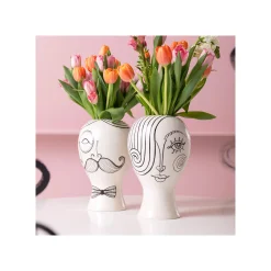 KARE Design Vase Favola Homme Blanc Et Noir ^ Vase