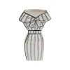 KARE Design Vase Favola Robe Blanc Et Noir ^ Vase