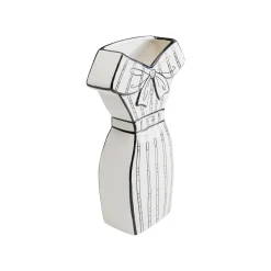 KARE Design Vase Favola Robe Blanc Et Noir ^ Vase