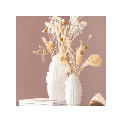 KARE Design Vase Foglia Blanc 29cm ^ Vase