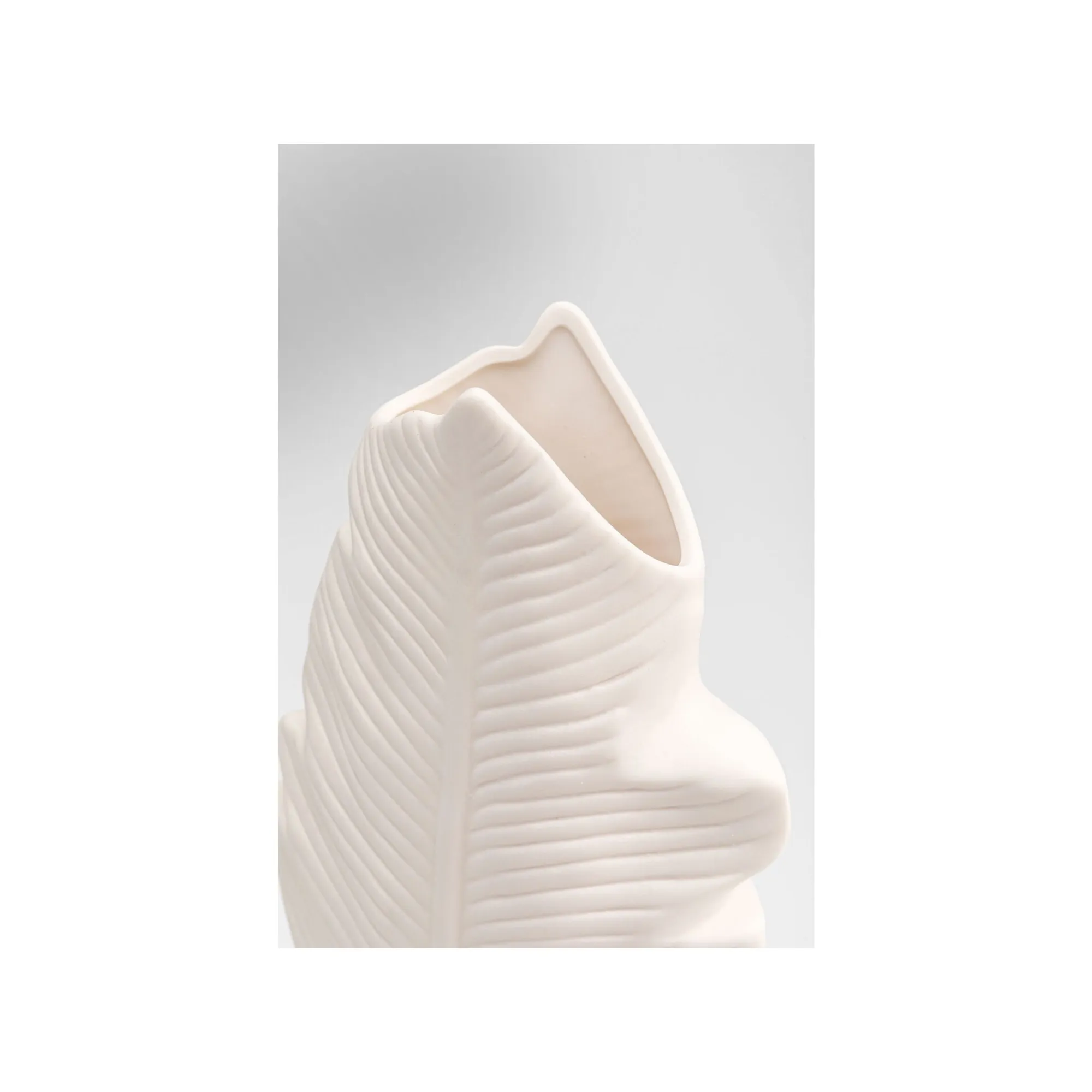 KARE Design Vase Foglia Blanc 29cm ^ Vase