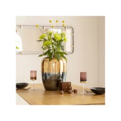KARE Design Vase Lizy Bleu Et Doré 41cm ^ Vase