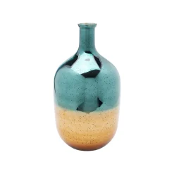 KARE Design Vase Lizy Bleu Et Doré 50cm ^ Vase