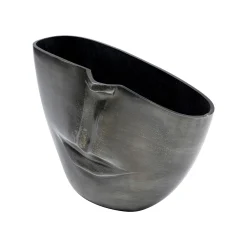 KARE Design Vase Nez Et Bouche Anthracite 31cm ^ Vase
