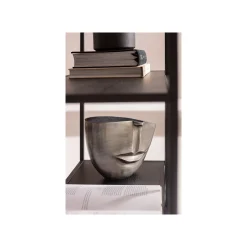 KARE Design Vase Nez Et Bouche Anthracite 31cm ^ Vase