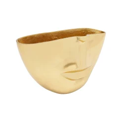 KARE Design Vase Nez Et Bouche Doré 38cm ^ Vase