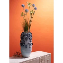 KARE Design Vase Papillons Bleu Clair 50cm ^ Vase