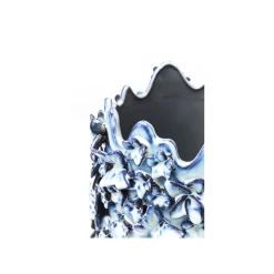 KARE Design Vase Papillons Bleu Clair 50cm ^ Vase