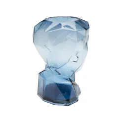 KARE Design Vase Prisma Visage Bleu 30cm ^ Vase