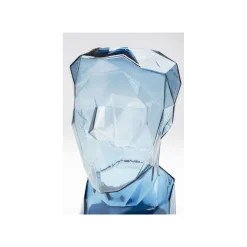 KARE Design Vase Prisma Visage Bleu 30cm ^ Vase