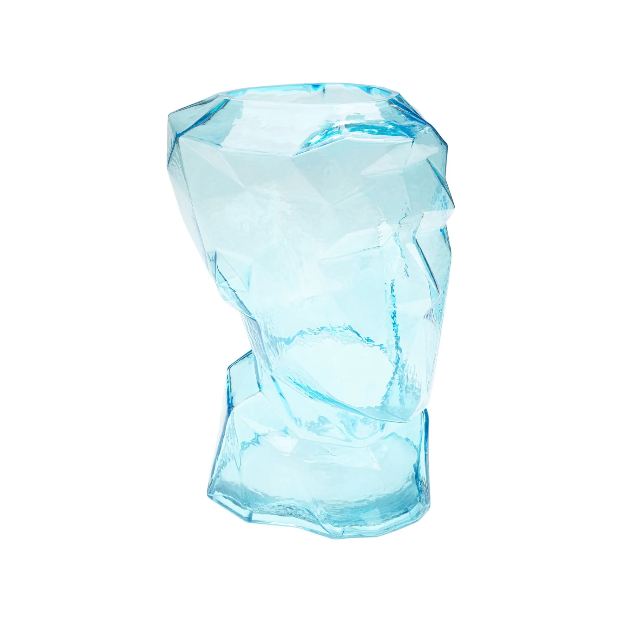 KARE Design Vase Prisma Visage Bleu Clair 30cm ^ Vase