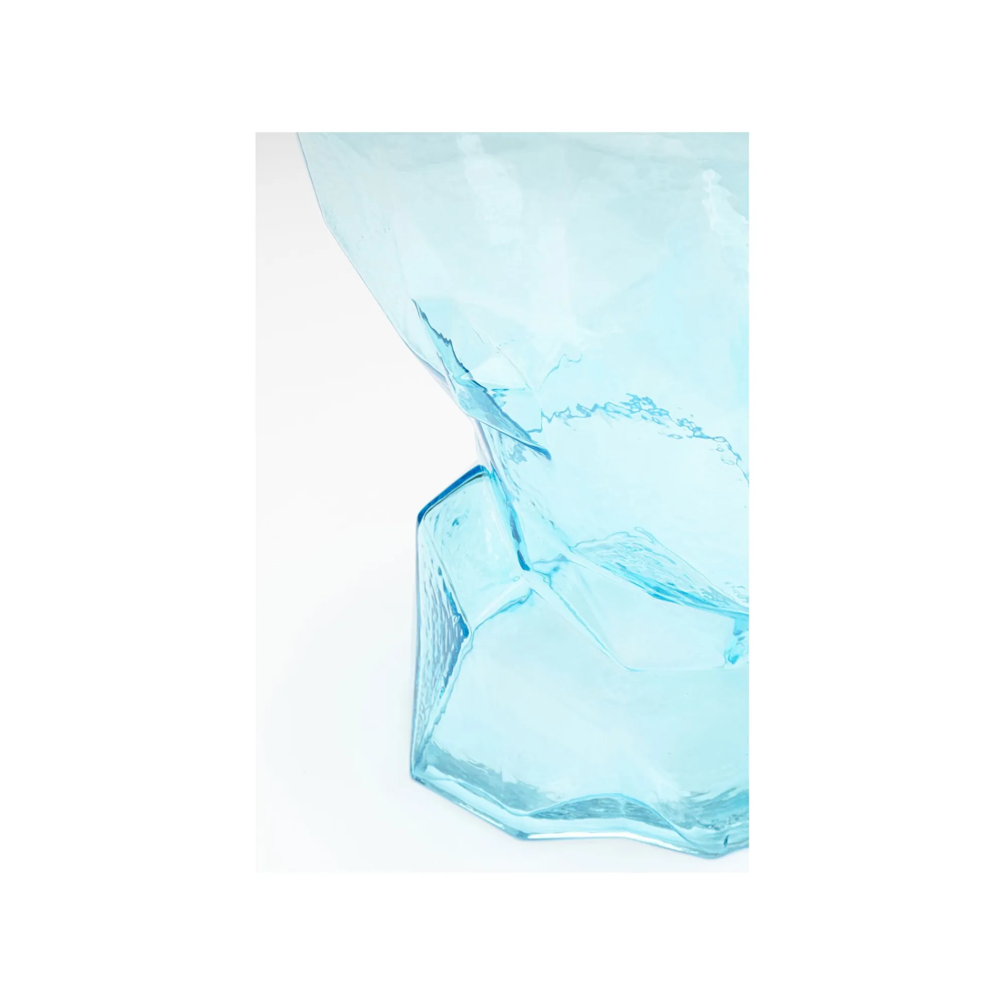 KARE Design Vase Prisma Visage Bleu Clair 30cm ^ Vase