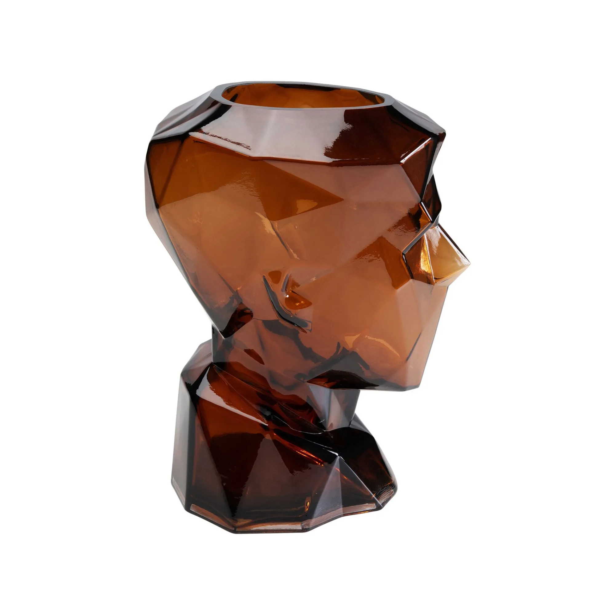 KARE Design Vase Prisma Visage Marron 30cm ^ Vase