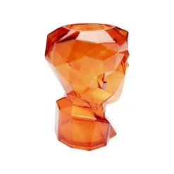 KARE Design Vase Prisma Visage Orange 30cm ^ Vase