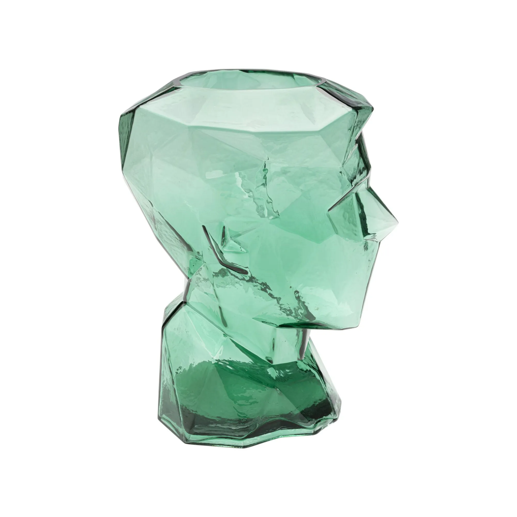 KARE Design Vase Prisma Visage Vert 30cm ^ Vase