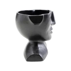 KARE Design Vase Rostro Visage Noir 17cm ^ Vase