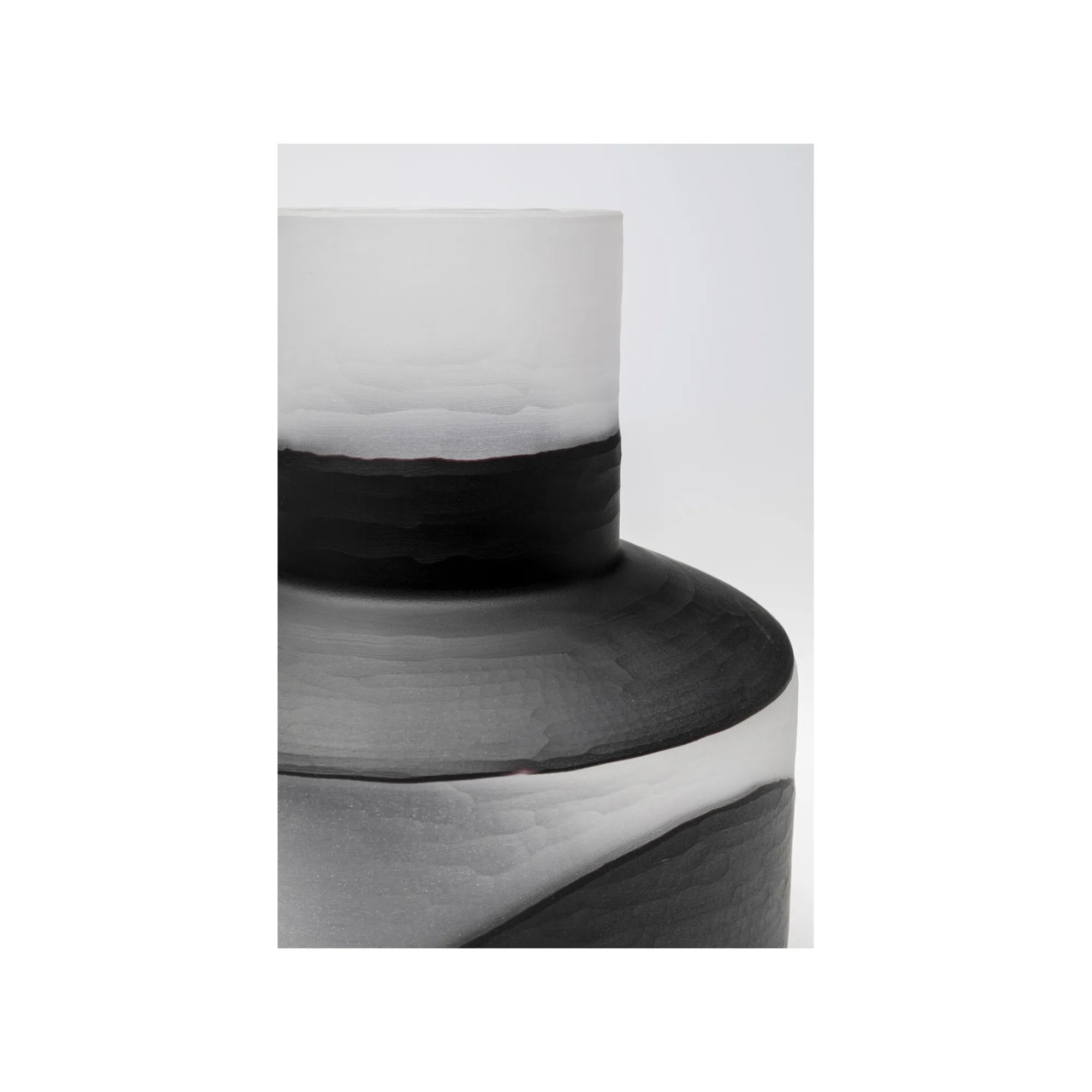 KARE Design Vase Shadow Noir Et Blanc 34cm ^ Vase