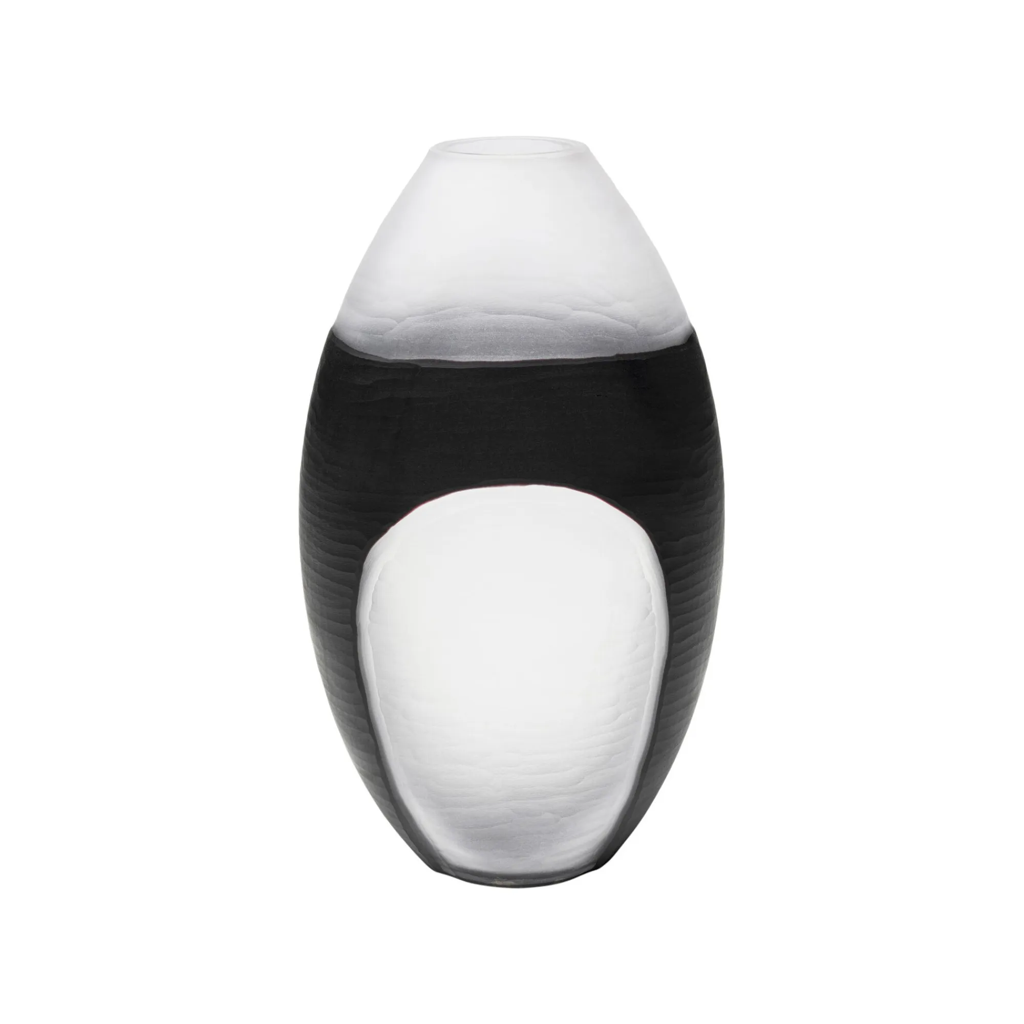 KARE Design Vase Shadow Noir Et Blanc 41cm ^ Vase