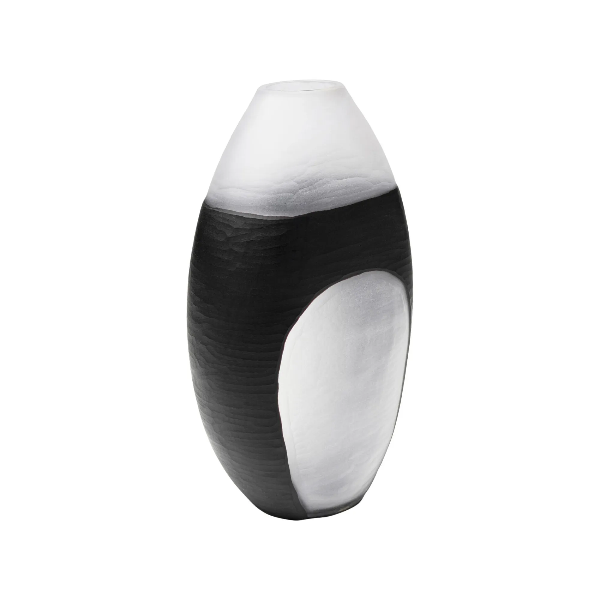 KARE Design Vase Shadow Noir Et Blanc 41cm ^ Vase