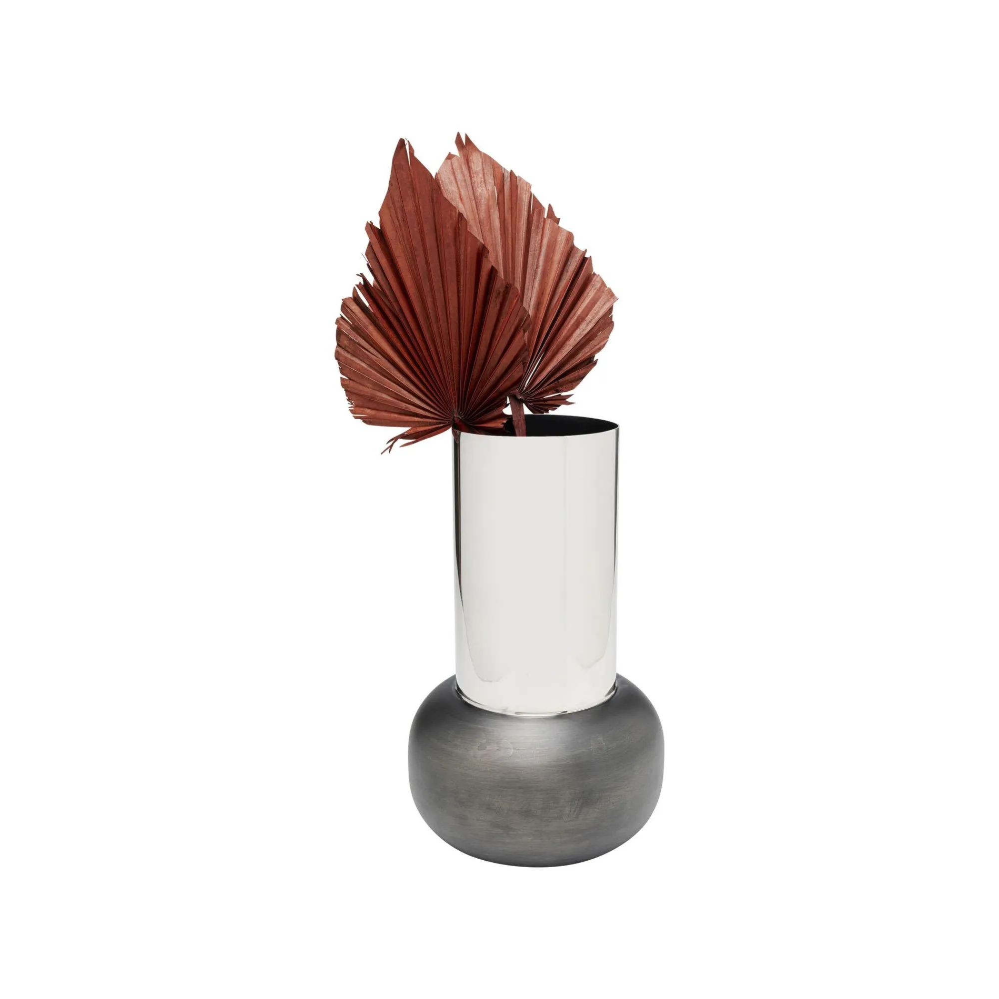 KARE Design Vase Vesuv 42cm Gris Et Argenté ^ Vase