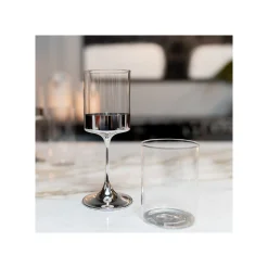 KARE Design Verres à Eau Electra Argentés 11cm Set De 4 ^ Vaisselle