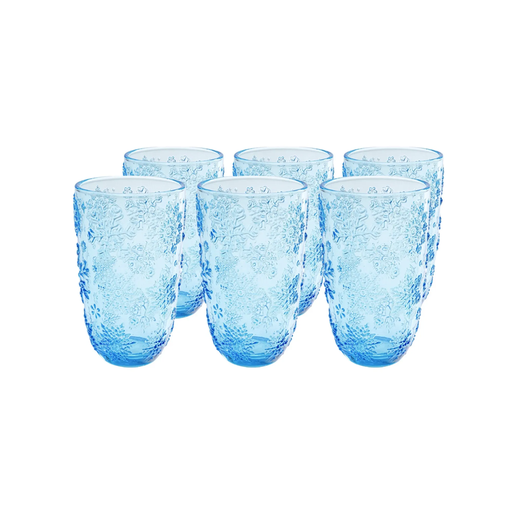 KARE Design Verres à Eau Ice Flowers Bleus Set De 6 ^ Vaisselle