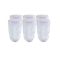 KARE Design Verres à Eau Ice Flowers Violets Set De 6 ^ Vaisselle