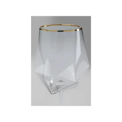 KARE Design Verres à Vin Diamond Dorés Set De 4 ^ Vaisselle