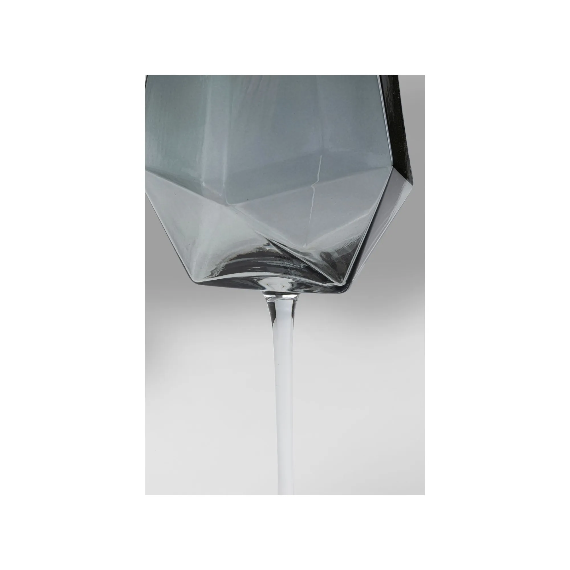 KARE Design Verres à Vin Diamond Fumé Set De 4 ^ Vaisselle