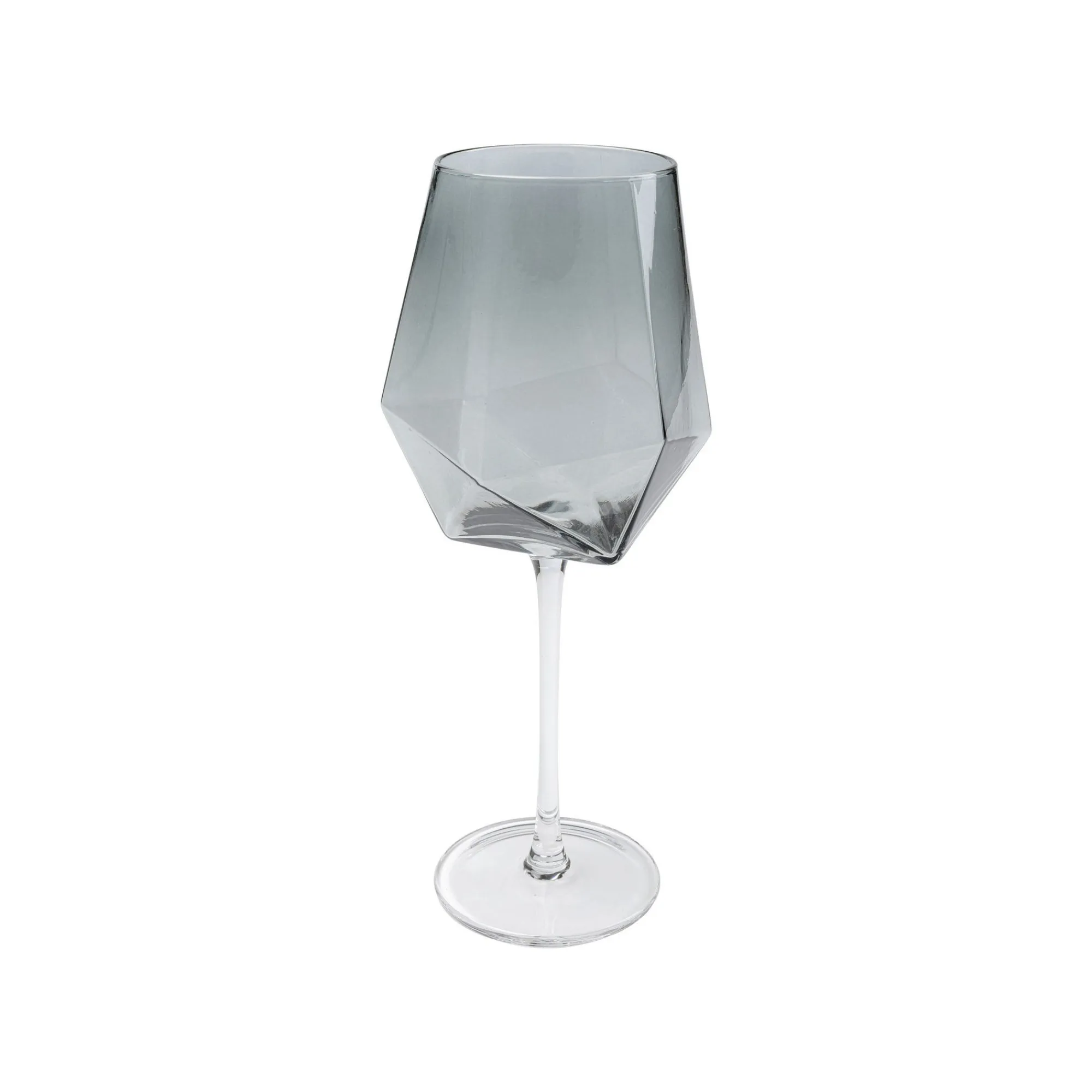 KARE Design Verres à Vin Diamond Fumé Set De 4 ^ Vaisselle