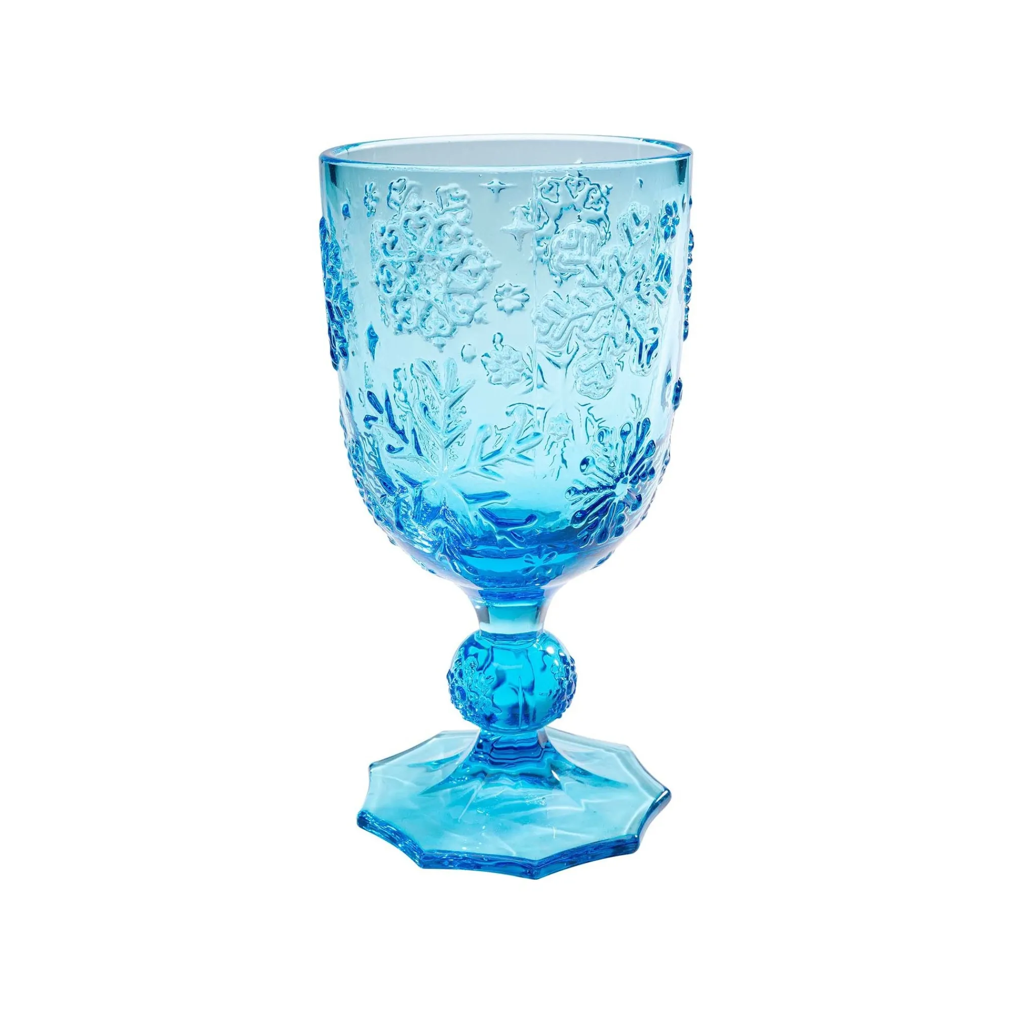KARE Design Verres à Vin Ice Flowers Bleus Set De 6 ^ Vaisselle