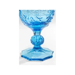 KARE Design Verres à Vin Ice Flowers Bleus Set De 6 ^ Vaisselle