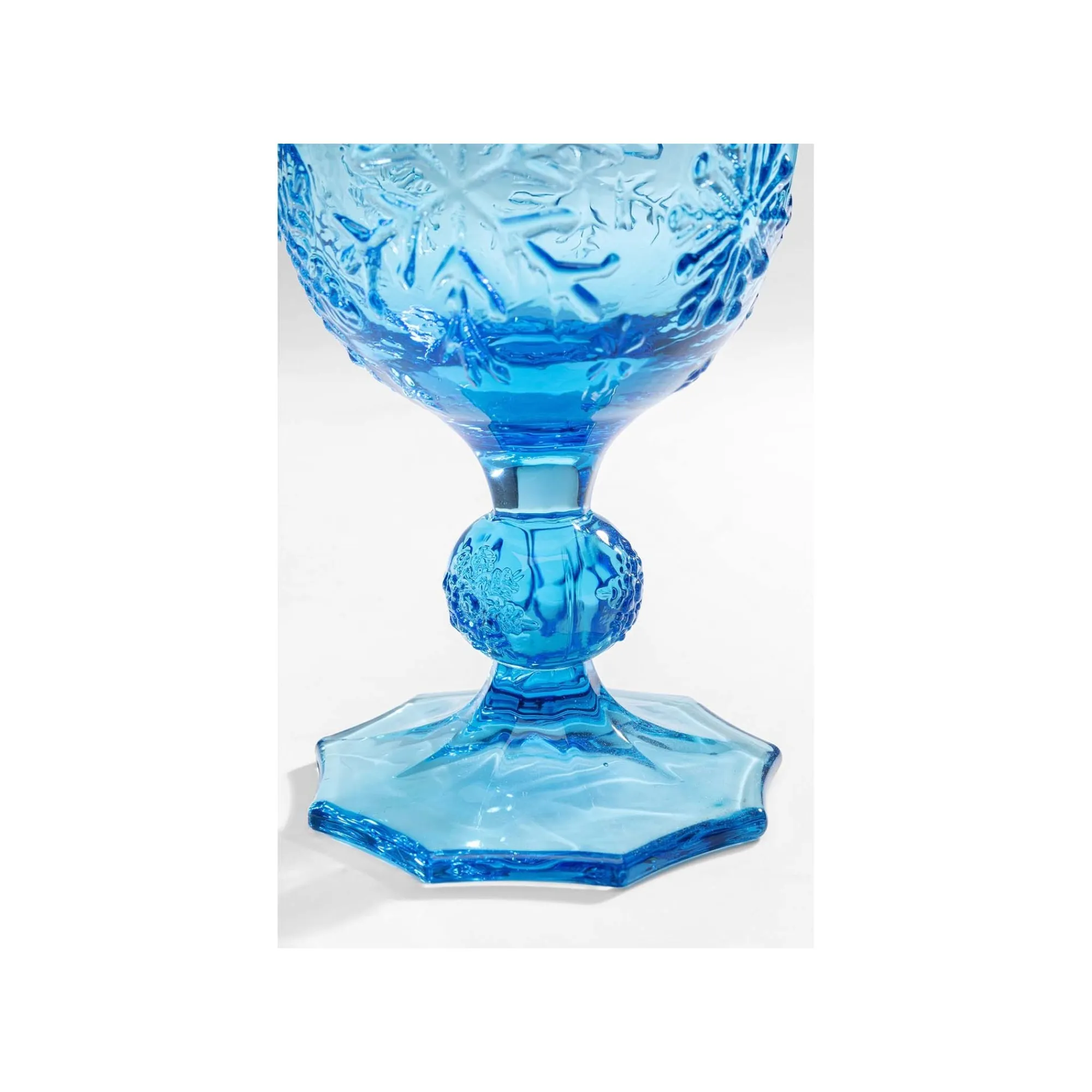 KARE Design Verres à Vin Ice Flowers Bleus Set De 6 ^ Vaisselle