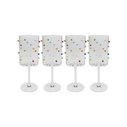 KARE Design Verres à Vin Party Dots Set De 4 ^ Vaisselle