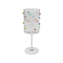 KARE Design Verres à Vin Party Dots Set De 4 ^ Vaisselle